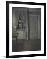 Interior with Two Candles-Vilhelm Hammershoi-Framed Giclee Print