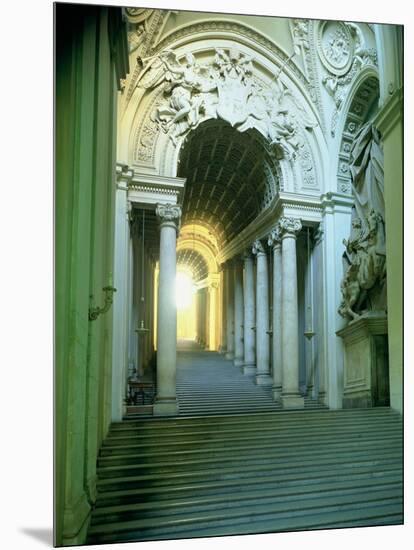 Interior with View of the Staircase-Giovanni Lorenzo Bernini-Mounted Giclee Print