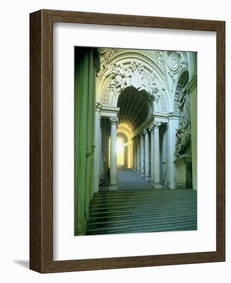 Interior with View of the Staircase-Giovanni Lorenzo Bernini-Framed Giclee Print