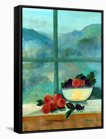 Interior with Window and Fruits-Marisa Leon-Framed Stretched Canvas