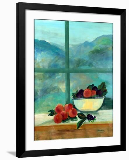 Interior with Window and Fruits-Marisa Leon-Framed Giclee Print