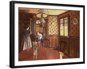 Interior with Woman at the Piano-Félix Vallotton-Framed Giclee Print