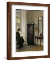 Interior with Woman Reading-Carl Holsoe-Framed Giclee Print