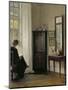 Interior with Woman Reading-Carl Holsoe-Mounted Giclee Print