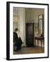 Interior with Woman Reading-Carl Holsoe-Framed Giclee Print