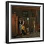 Interior with Women Beside a Linen Chest, 1663-Pieter de Hooch-Framed Giclee Print