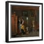 Interior with Women Beside a Linen Cupboard, 1663-Pieter de Hooch-Framed Giclee Print