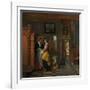 Interior with Women Beside a Linen Cupboard, 1663-Pieter de Hooch-Framed Giclee Print