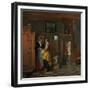 Interior with Women Beside a Linen Cupboard, 1663-Pieter de Hooch-Framed Giclee Print