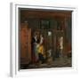 Interior with Women Beside a Linen Cupboard, 1663-Pieter de Hooch-Framed Giclee Print