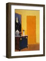 Interior with Yellow Door-Kees van Dongen-Framed Art Print