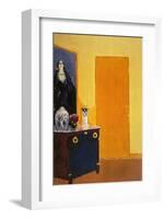 Interior with Yellow Door-Kees van Dongen-Framed Art Print