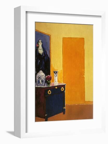 Interior with Yellow Door-Kees van Dongen-Framed Art Print