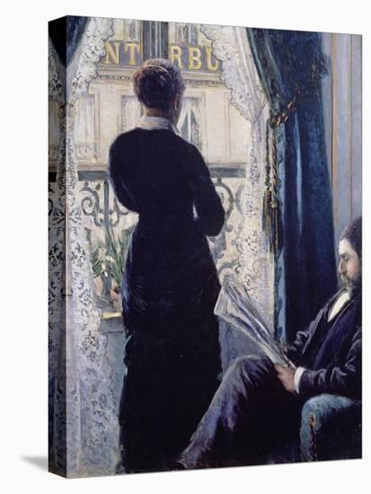 Interior, Woman at the Window, 1880-Gustave Caillebotte-Stretched Canvas