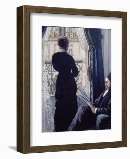 Interior, Woman at the Window, 1880-Gustave Caillebotte-Framed Giclee Print