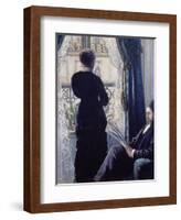 Interior, Woman at the Window, 1880-Gustave Caillebotte-Framed Giclee Print