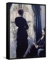 Interior, Woman at the Window, 1880-Gustave Caillebotte-Framed Stretched Canvas