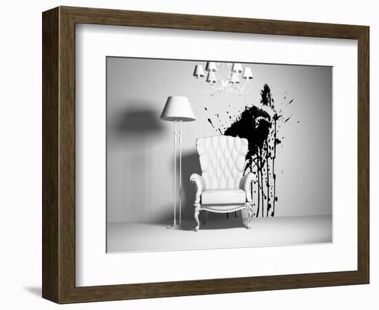 Interior-viczast-Framed Art Print