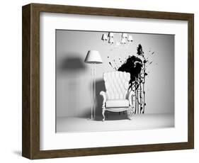 Interior-viczast-Framed Art Print