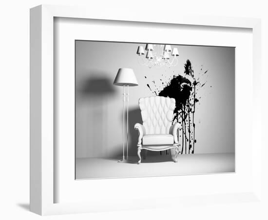 Interior-viczast-Framed Art Print
