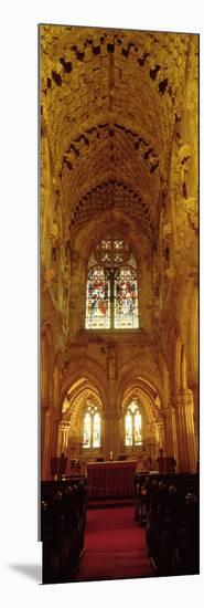 Interiors of a Chapel, Rosslyn Chapel, Roslin, Midlothian, Edinburgh, Scotland-null-Mounted Photographic Print