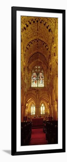 Interiors of a Chapel, Rosslyn Chapel, Roslin, Midlothian, Edinburgh, Scotland-null-Framed Photographic Print