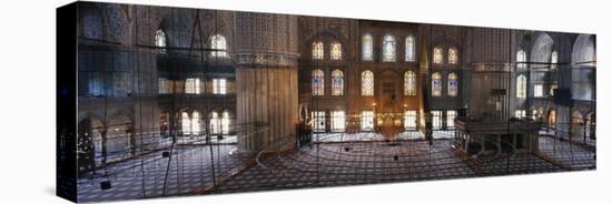 Interiors of a Mosque, Blue Mosque, Istanbul, Turkey-null-Stretched Canvas