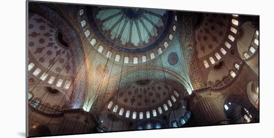 Interiors of a Mosque, Blue Mosque, Istanbul, Turkey-null-Mounted Photographic Print