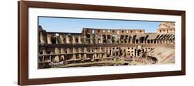 Interiors of an Amphitheater, Coliseum, Rome, Lazio, Italy-null-Framed Photographic Print