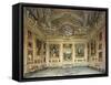 Interiors of the Palazzo Pitti, Florence-Domenico Caligo-Framed Stretched Canvas