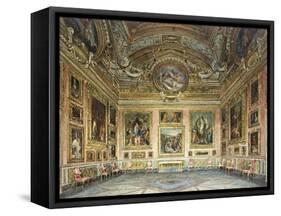 Interiors of the Palazzo Pitti, Florence-Domenico Caligo-Framed Stretched Canvas