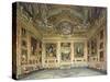 Interiors of the Palazzo Pitti, Florence-Domenico Caligo-Stretched Canvas