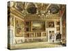 Interiors of the Palazzo Pitti, Florence-Domenico Caligo-Stretched Canvas