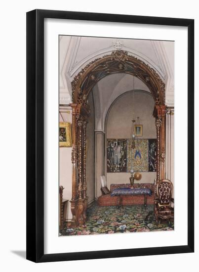 Interiors of the Winter Palace, the Alcove of the Study of Grand Prince Nicholas Nicolaievich-Konstantin Andreyevich Ukhtomsky-Framed Giclee Print