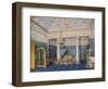 Interiors of the Winter Palace, the Bedchamber of Empress Alexandra Fyodorovna, 1870-Eduard Hau-Framed Giclee Print