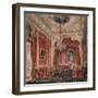 Interiors of the Winter Palace, the Boudoir of Empress Maria Alexandrovna, 1861-Eduard Hau-Framed Giclee Print