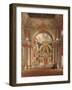 Interiors of the Winter Palace, the Cathedral in the Winter Palace, 1860S-Eduard Hau-Framed Giclee Print