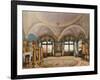 Interiors of the Winter Palace, the Corner Drawing Room of Emperor Nicholas I, Mid of the 19th C-Konstantin Andreyevich Ukhtomsky-Framed Giclee Print