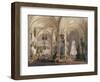 Interiors of the Winter Palace, the Drawing Room in Rococo Style with Cupids, 1860S-Eduard Hau-Framed Giclee Print