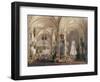 Interiors of the Winter Palace, the Drawing Room in Rococo Style with Cupids, 1860S-Eduard Hau-Framed Giclee Print