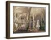 Interiors of the Winter Palace, the Drawing Room in Rococo Style with Cupids, 1860S-Eduard Hau-Framed Giclee Print