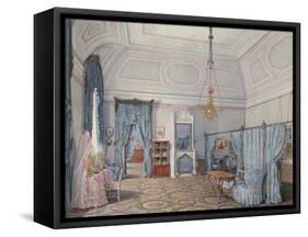 Interiors of the Winter Palace, the Fifth Reserved Apartment, 1873-Eduard Hau-Framed Stretched Canvas