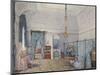 Interiors of the Winter Palace, the Fifth Reserved Apartment, 1873-Eduard Hau-Mounted Giclee Print