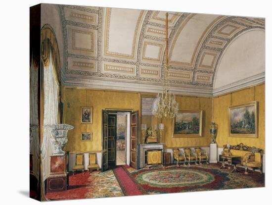 Interiors of the Winter Palace, the First Reserved Apartment, 1866-Eduard Hau-Stretched Canvas