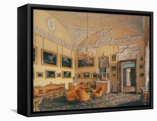 Interiors of the Winter Palace, the First Reserved Apartment-Eduard Hau-Framed Stretched Canvas