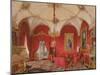 Interiors of the Winter Palace, the Fourth Reserved Apartment, the Corner Room, 1868-Eduard Hau-Mounted Giclee Print