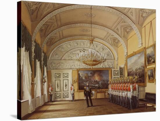 Interiors of the Winter Palace, the Guardroom, 1864-Eduard Hau-Stretched Canvas