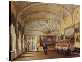 Interiors of the Winter Palace, the Guardroom, 1864-Eduard Hau-Stretched Canvas