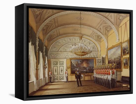 Interiors of the Winter Palace, the Guardroom, 1864-Eduard Hau-Framed Stretched Canvas