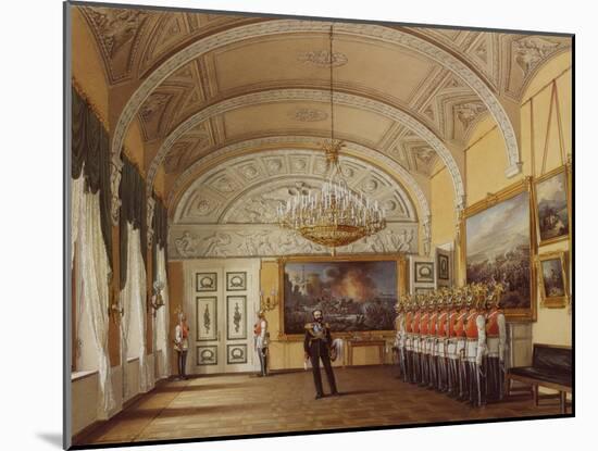 Interiors of the Winter Palace, the Guardroom, 1864-Eduard Hau-Mounted Giclee Print